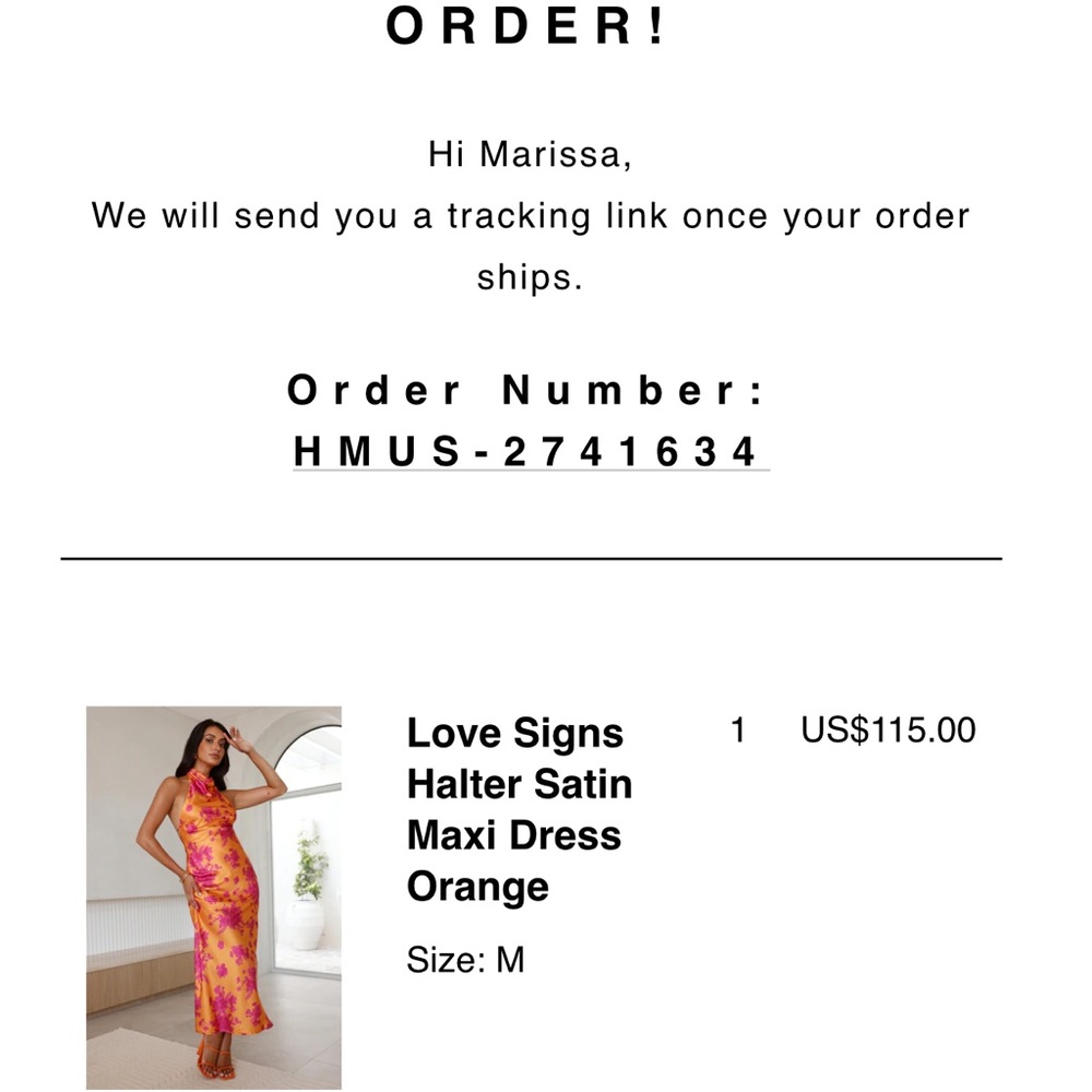 Hello Molly Orange Halter Maxi Sundress